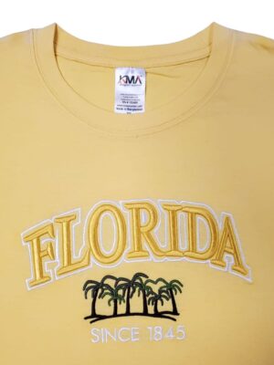 Embroidery T-shirt Florida 6 Palm Tree Banana