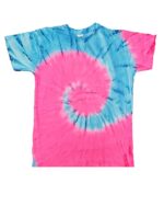 Youth Tie Dye Short Sleeve T-shirt - "Spiral and Various Collection"