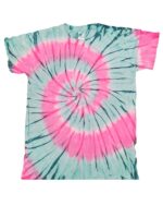 Adult Tie Dye Short Sleeve T-shirt - "Spiral and Various Collection"