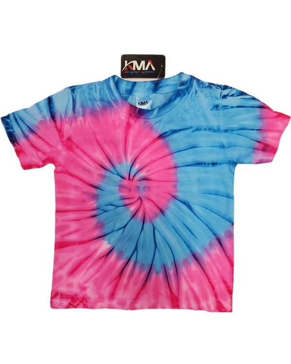 Toddler Tie Dye Short Sleeve T-shirt - "Spiral and Various Collection"