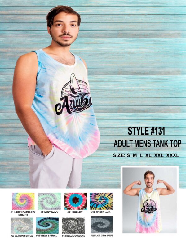 Adult Tie Dye Tank Top - "Spiral and Various Collections"