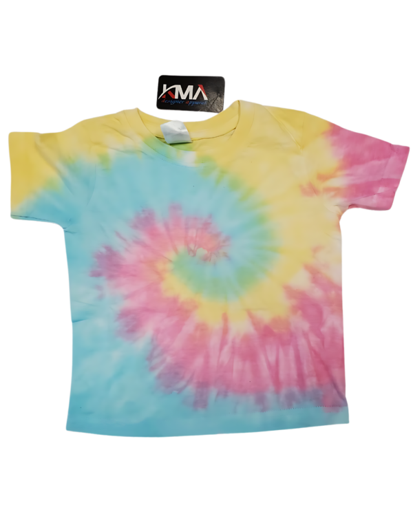 Toddler Tie Dye Short Sleeve T-shirt - "Spiral and Various Collection"