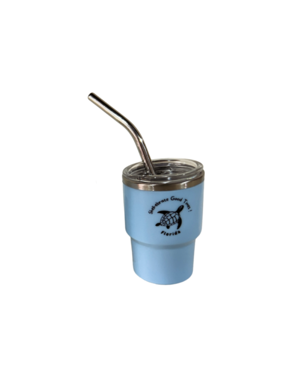 3oz Sea Turtle Stainless Steel Vacuum Insulated with Lid and Straw, Hot & Cold Tumbler