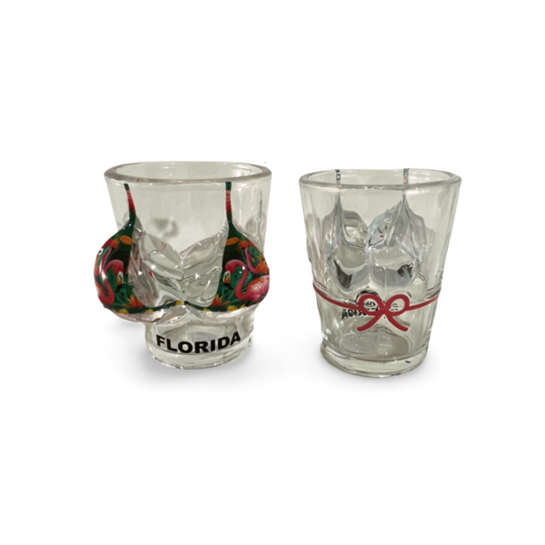 Florida Boob Shot Glass - "Flamingo Design"