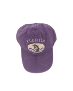 Florida 100% Cotton Cap – “Dolphin” (Burgundy, Olive, Black, Purple)