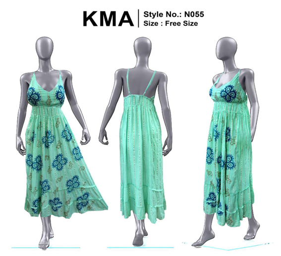 Mint Green Lurex Maxi Dress – Boho Strappy Floral Print Gown