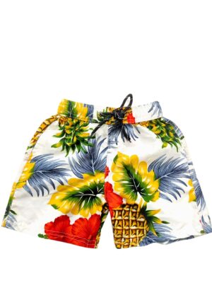 Boys Hawaiian Short 'PINEAPPLE WHITE'
